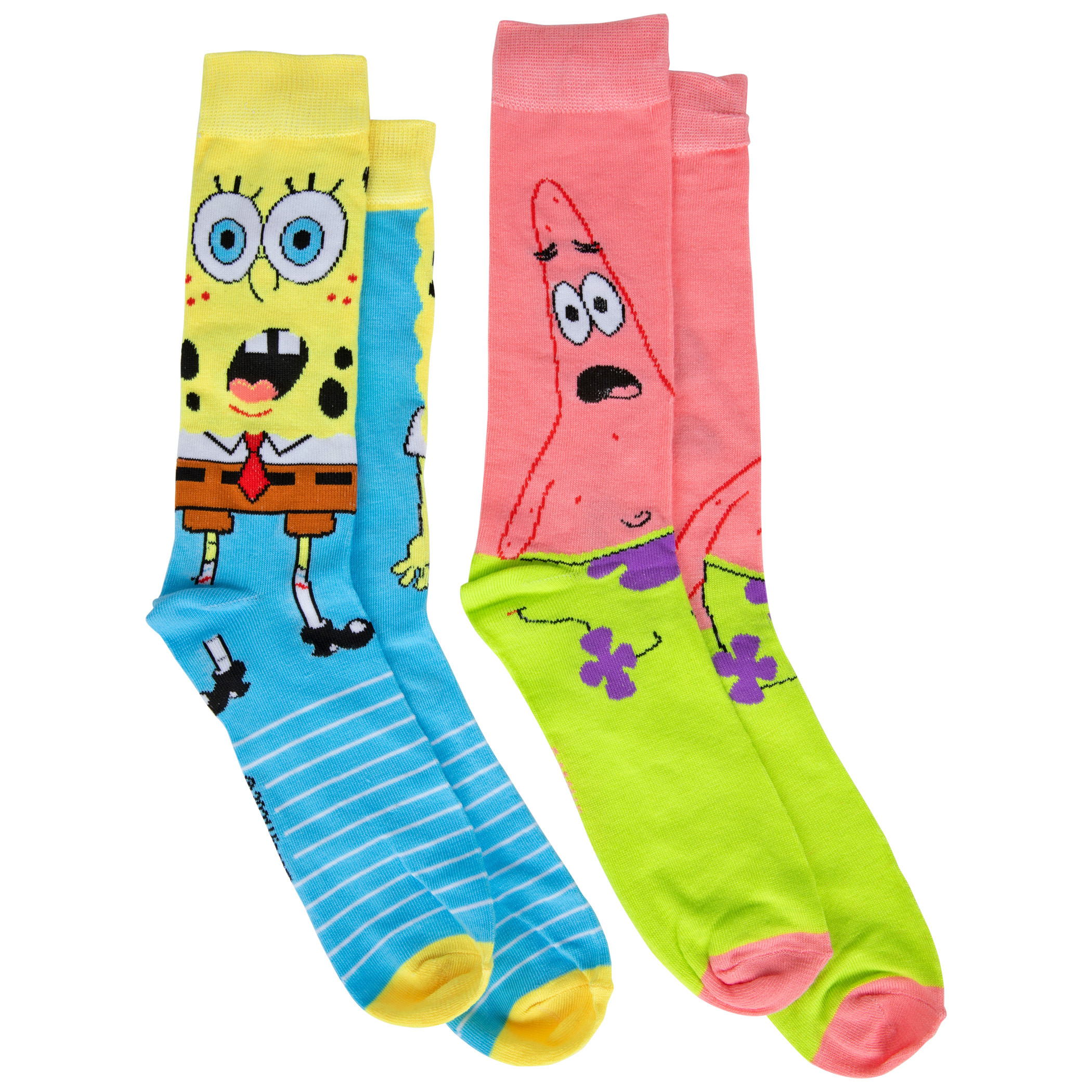SpongeBob And Patrick 2-Pack Crew Socks